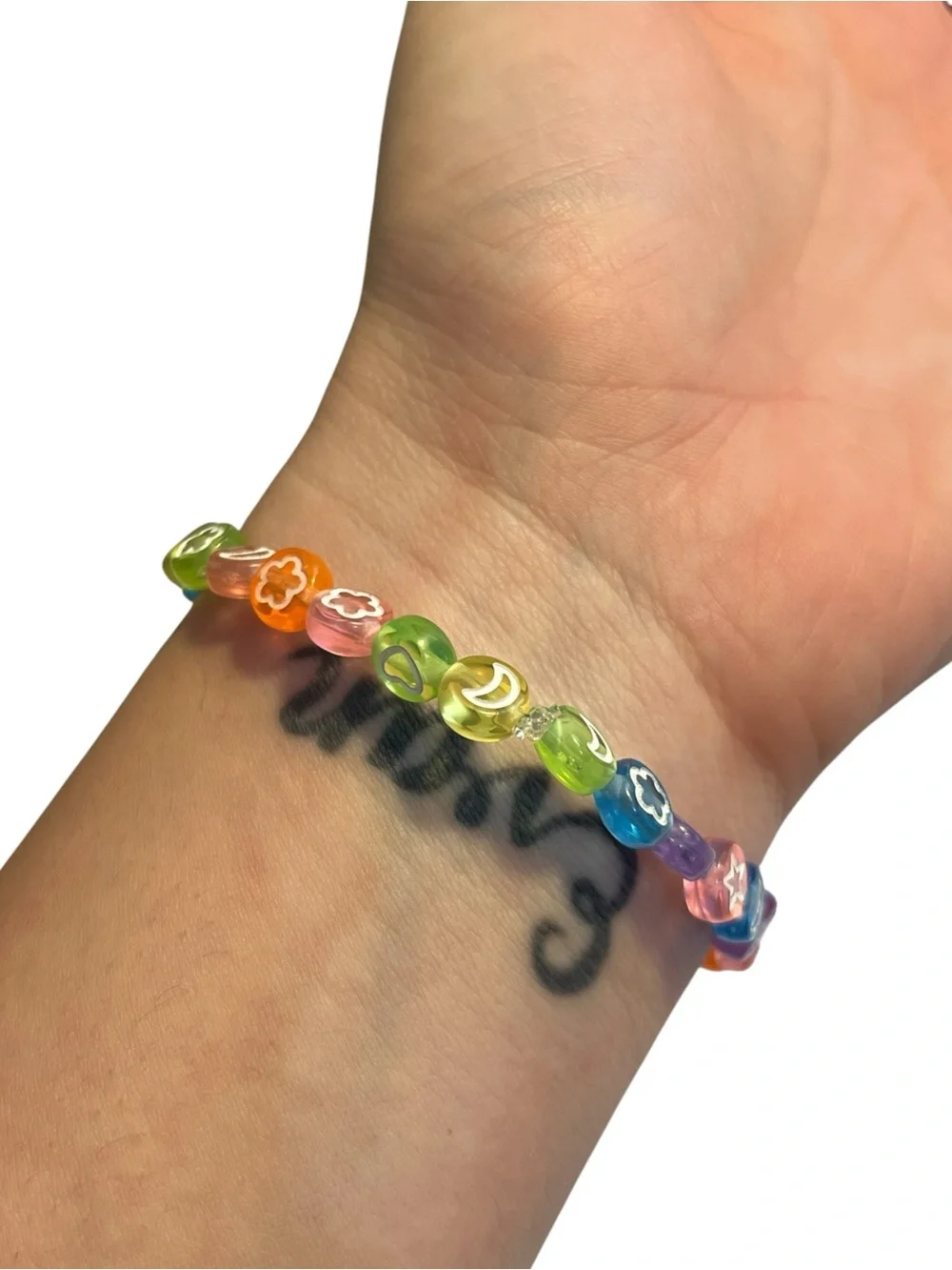 🍭5 for $20🍭 Multicolor Acrylic Beaded Stretch Bracelet CC M
